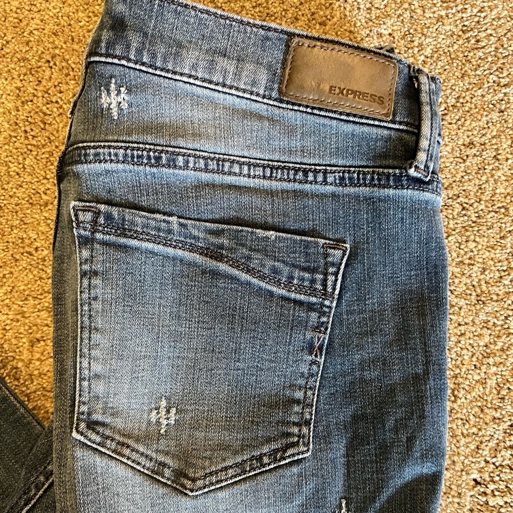 Express Distressed Stretch Performance Ankle Legg… - image 3